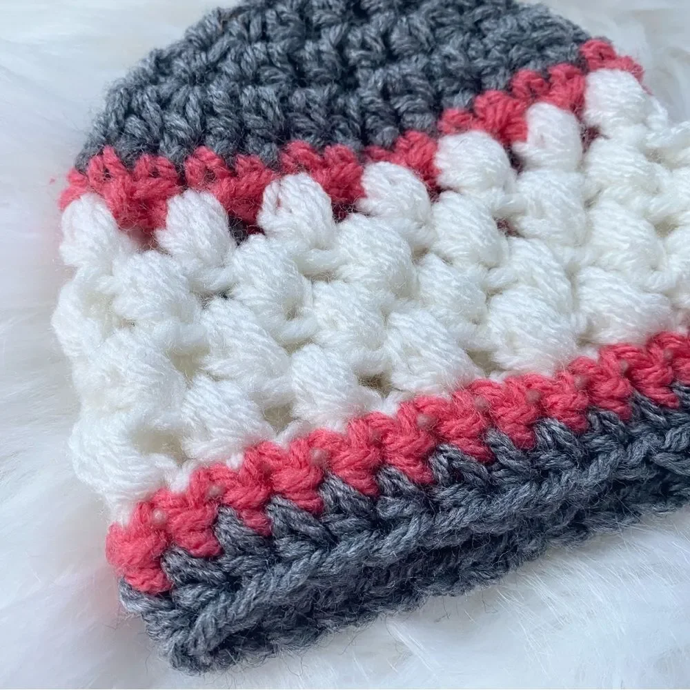 Newborn Crochet Baby Hat Set